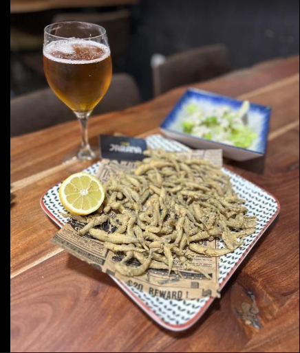 Chanquetes fritos con limón